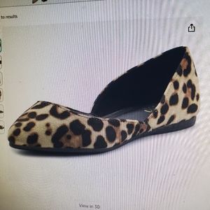 NEW Leopard-Accent Shoes 8.5 Ollio